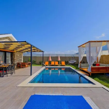 Private Pool With Jacuzzi For 4 People In Fethiye, Mugla - Awz 211 فيلة *