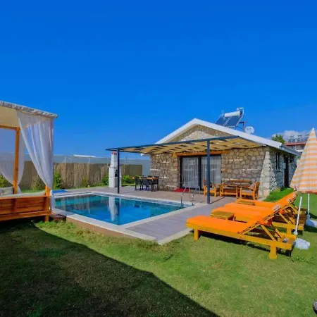 Private Pool With Jacuzzi For 4 People In Fethiye, Mugla - Awz 211 فيلة *